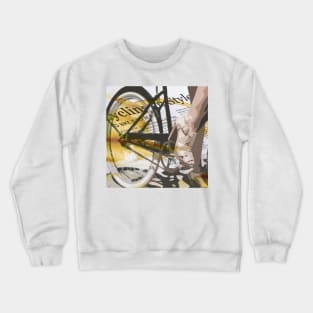 retro BICYCLE URBAN CHIC print Crewneck Sweatshirt